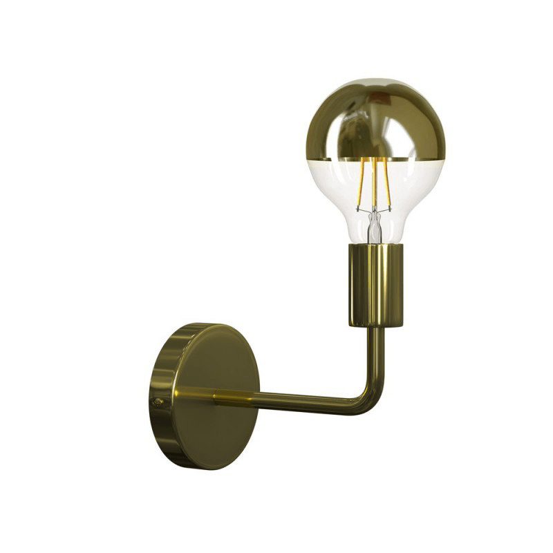 Curved Metal Wall Light - APM4BR - Uneeka