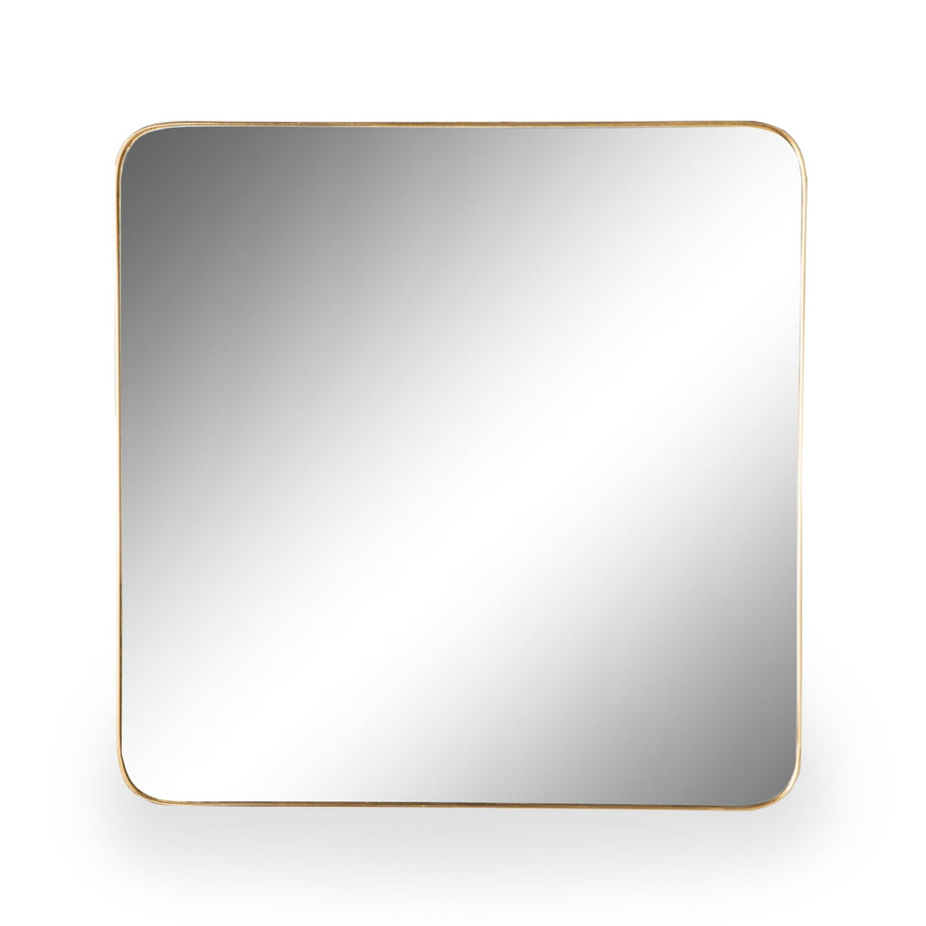 Curved Metallic Gold Framed Mirror - M386 - Uneeka