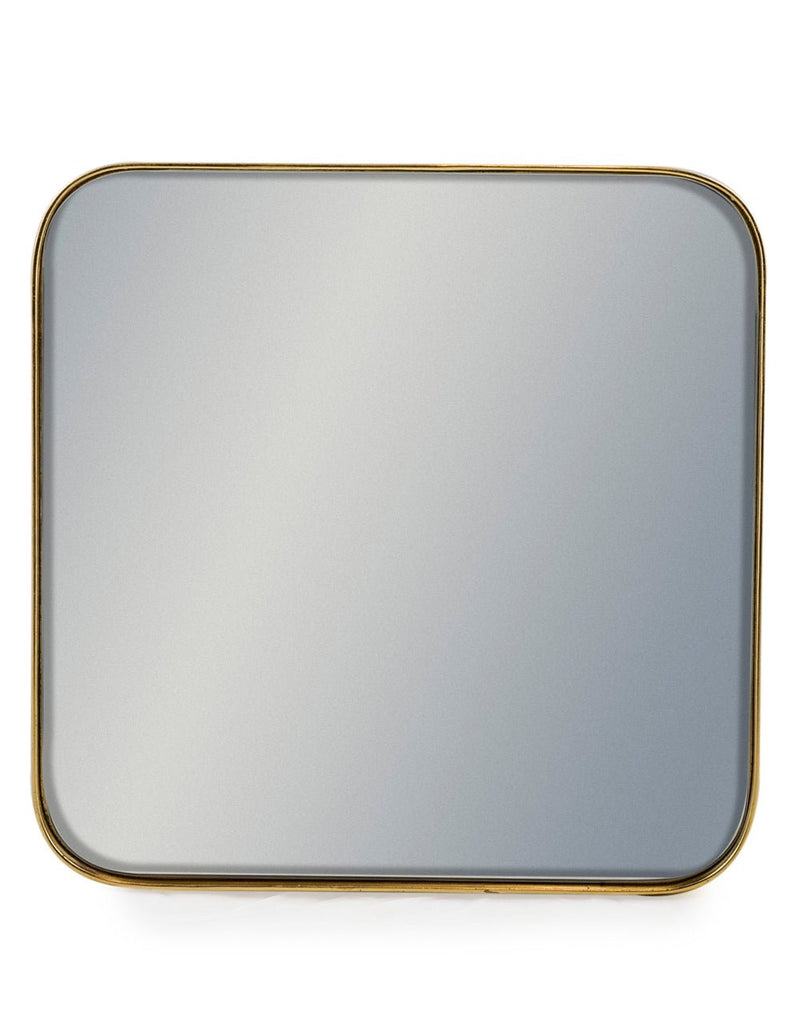 Curved Metallic Gold Framed Mirror - M376 - Uneeka