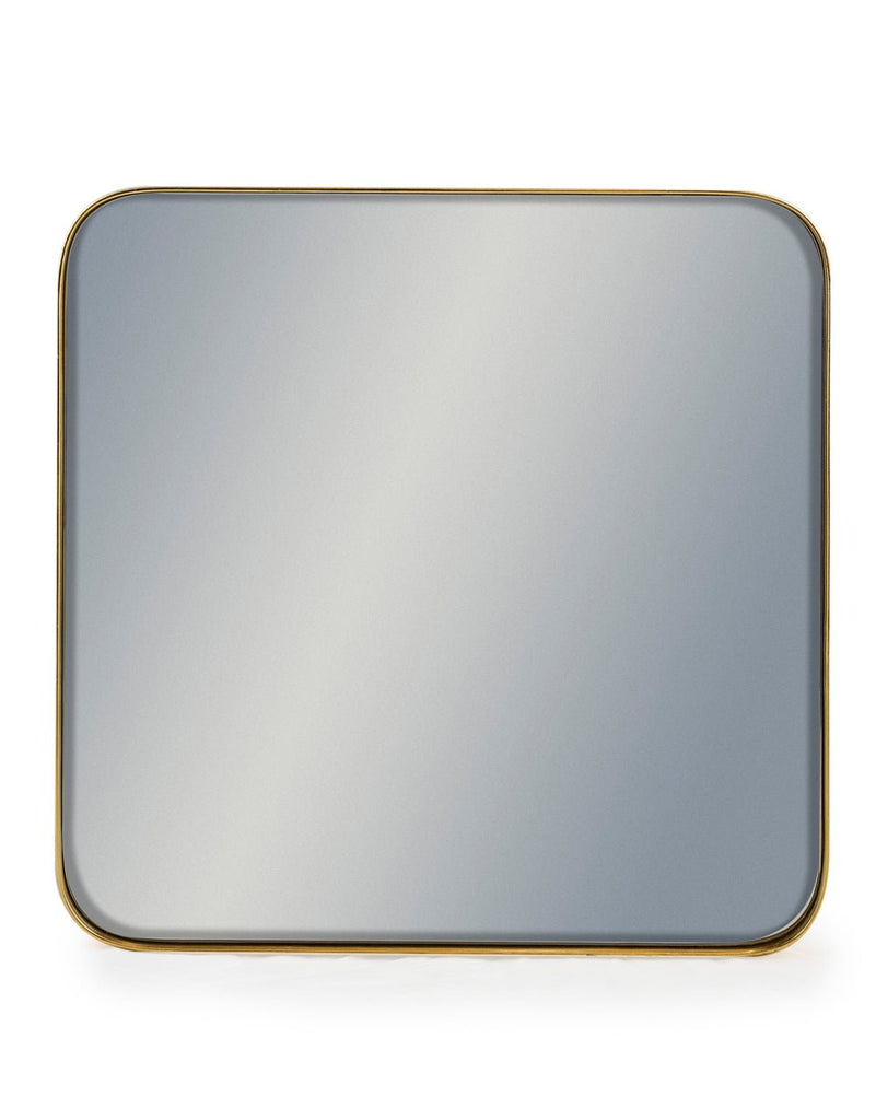 Curved Metallic Gold Framed Mirror - M377 - Uneeka