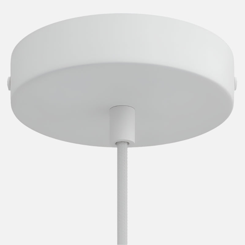 Cylindrical Metal Ceiling Rose Kit - Single Outlet - KRM57FCVBOTERM - Uneeka