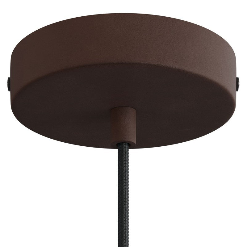 Cylindrical Metal Ceiling Rose Kit - Single Outlet - KRM57FCRUTERM - Uneeka