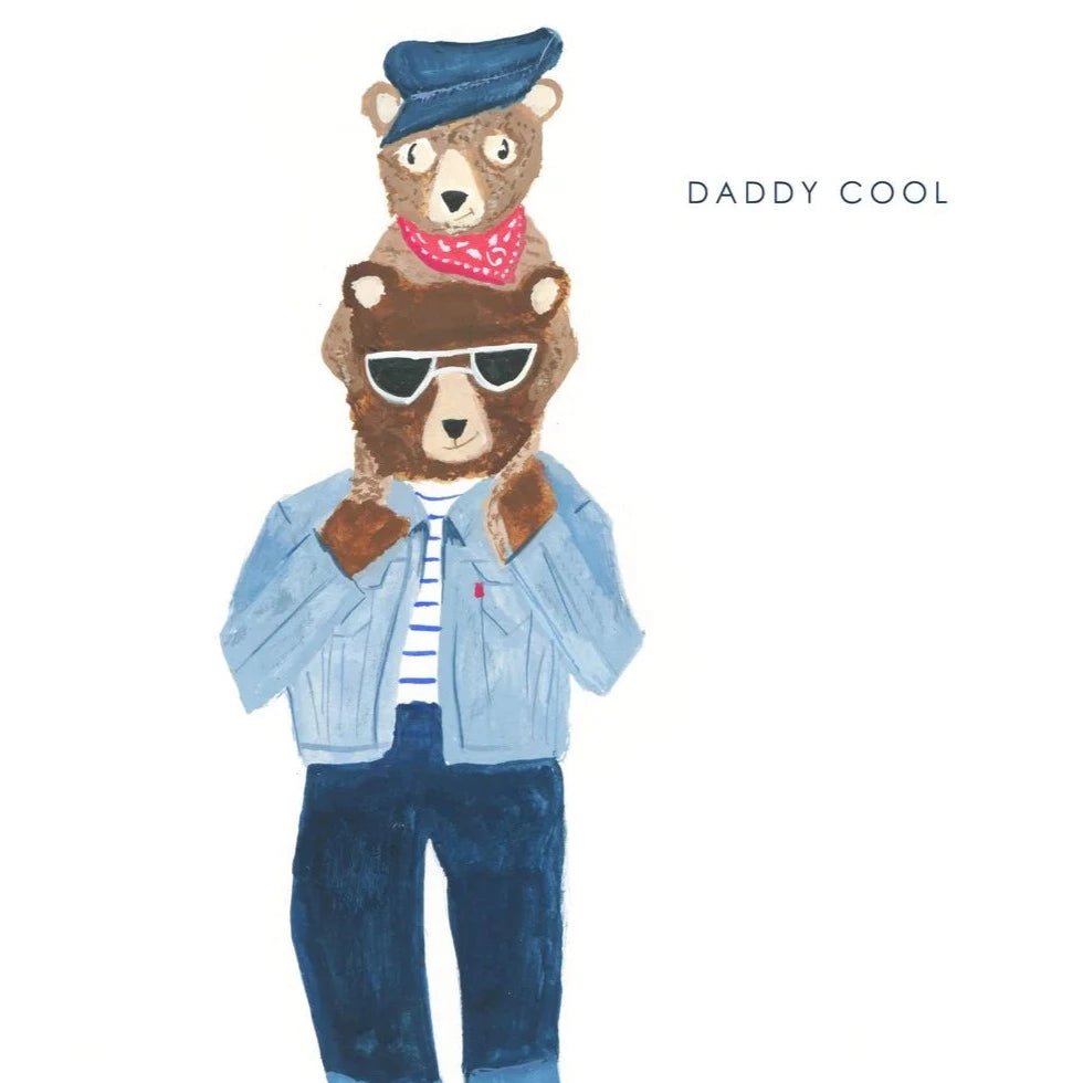 Daddy Cool Bear Greetings Card - HCWB15 - Uneeka