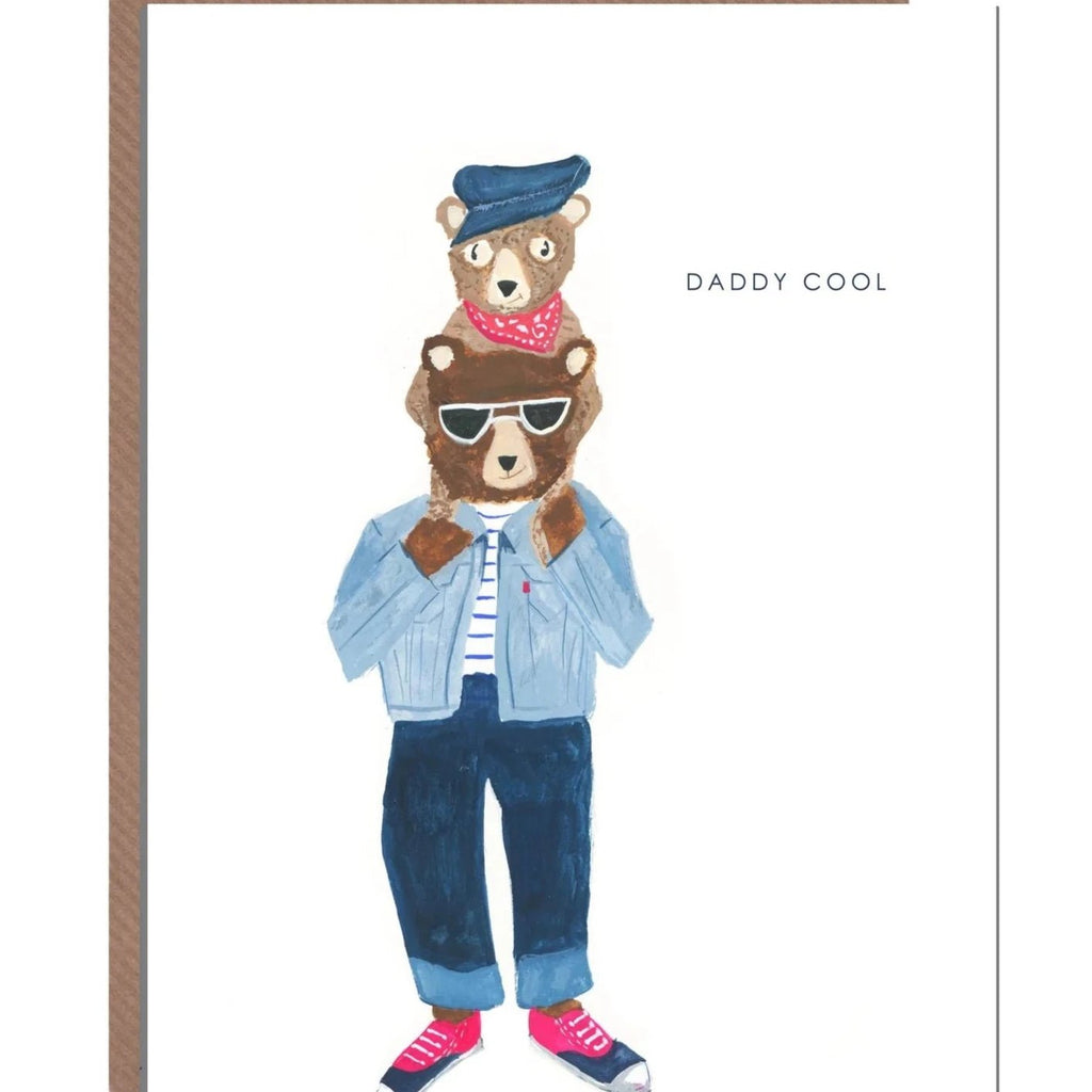 Daddy Cool Bear Greetings Card - HCWB15 - Uneeka