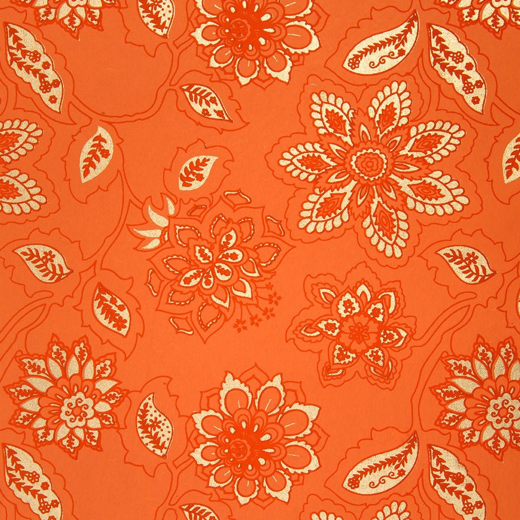 Dahlia Gift Wrap - GW4015 - ORANGEDAHLIA - Uneeka