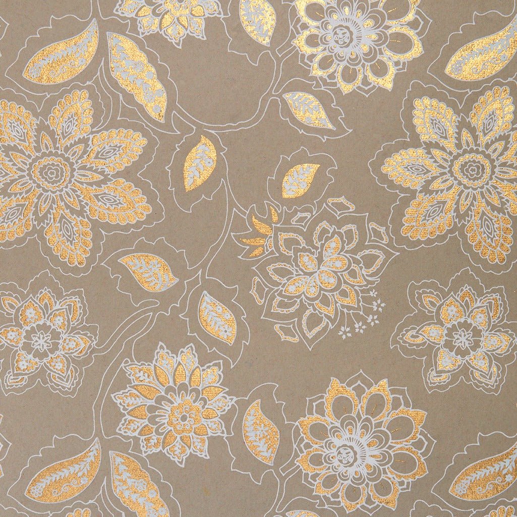 Dahlia Gift Wrap - GW4015 - BEIGEDAHLIA - Uneeka