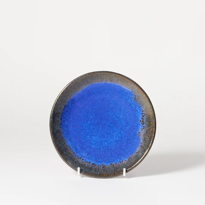 Dark Blue Glazed Stoneware Side Plate - 124830 - Uneeka