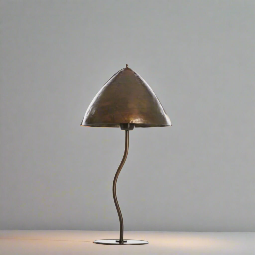 Dark Bronze Cone Table Lamp - 1884464 - Uneeka