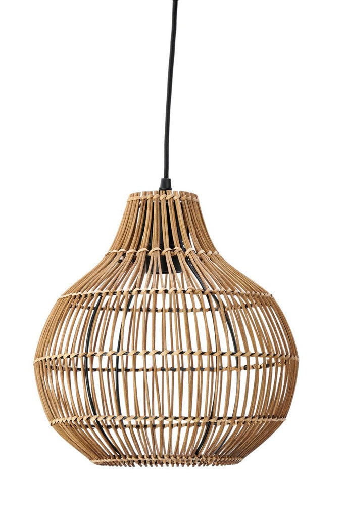 Dark Rattan Hanging Lamp - 2950618 - Uneeka