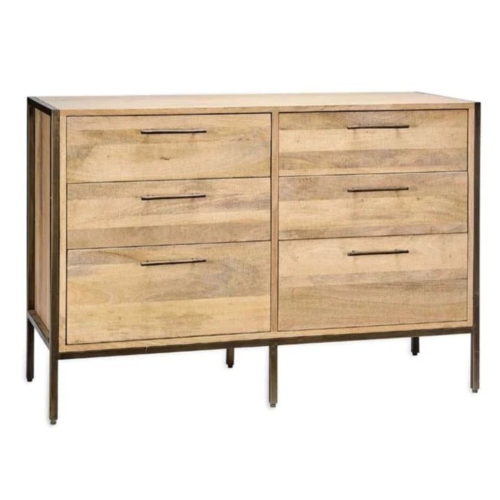 Dasai Mango Wood Natural Chest of Drawers - DC3701 - Uneeka