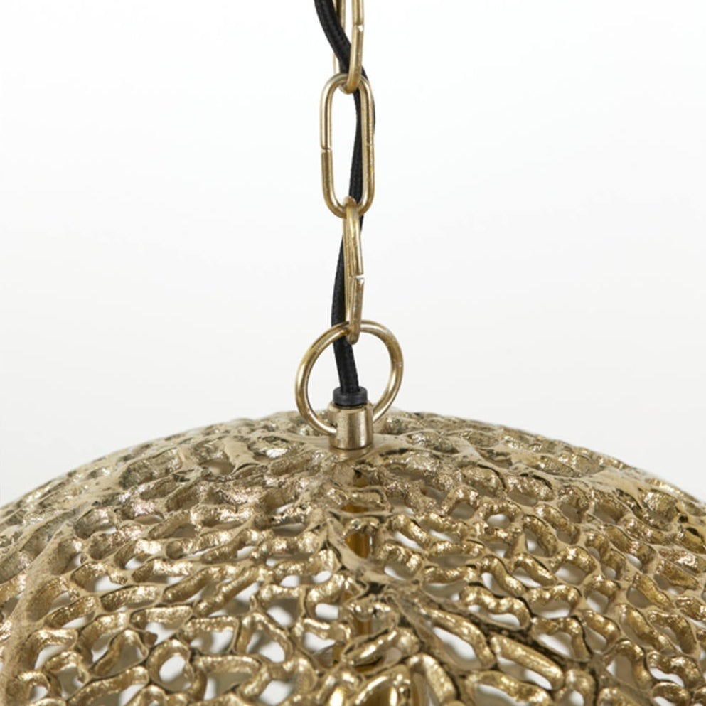 Decorative Gold Metal Hanging Lamp - 2959185 - Uneeka