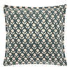 Deep Blue Floral Hand Block Print Cushion - JHMCB - P - Uneeka