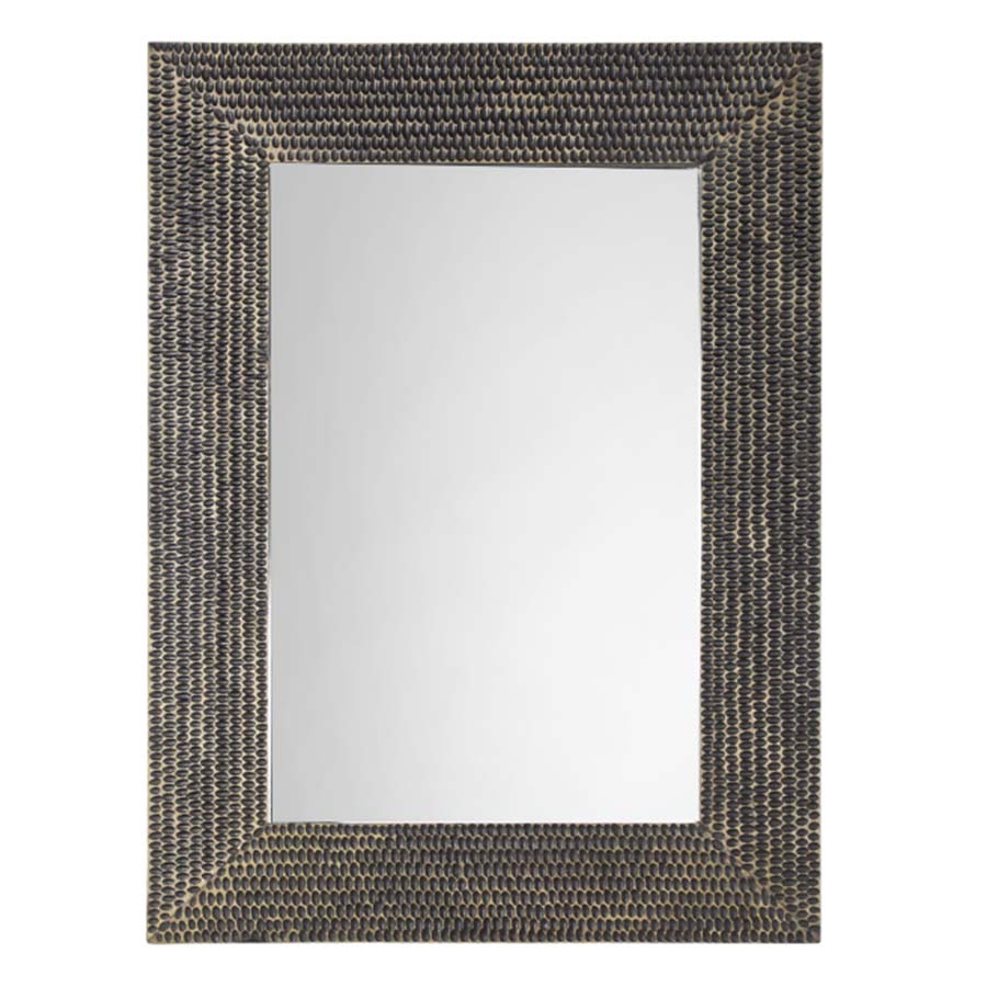 Deep Mango Wood Carved Framed Mirror - 5059413403934 - Uneeka