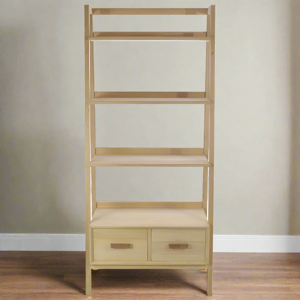 Denmark Two Drawer Laddered Bookcase - SH03 - Uneeka