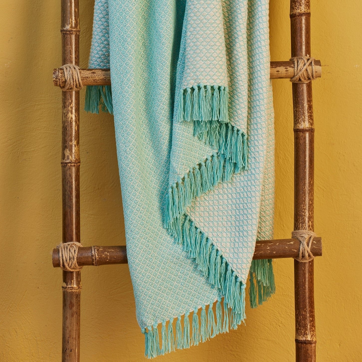 Diamond Recycled Cotton Throw - TH59G - Uneeka