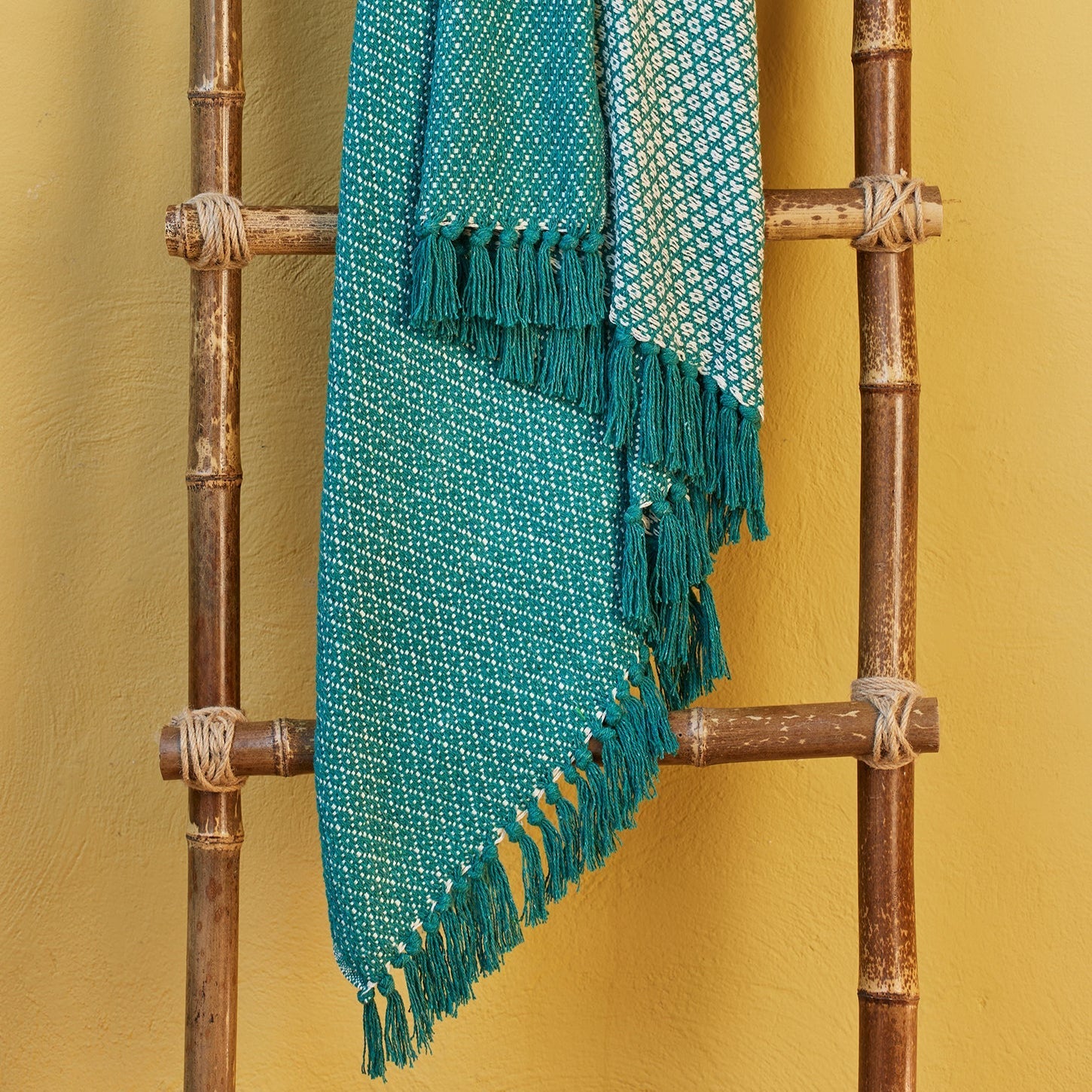 Diamond Recycled Cotton Throw - TH59JA - Uneeka