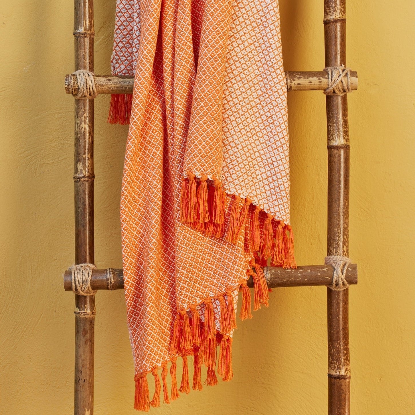 Diamond Recycled Cotton Throw - TH59O - Uneeka