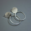 Disc Studs Round Hoop - Disc Stud Round Hoop - Uneeka