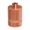 Double Ferrule Milled Aluminium E27 Lamp Holder Kit - KBR27ALCF - Uneeka