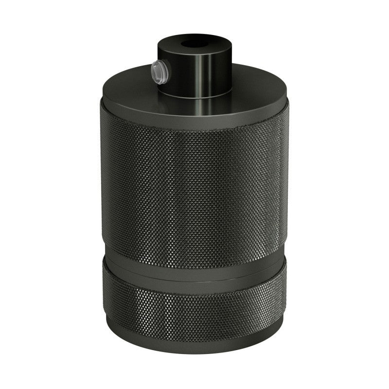 Double Ferrule Milled Aluminium E27 Lamp Holder Kit - KBR27ALCF - Uneeka