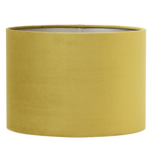 Dusty Gold Velvet Cylinder Shade - 2220043 - Uneeka