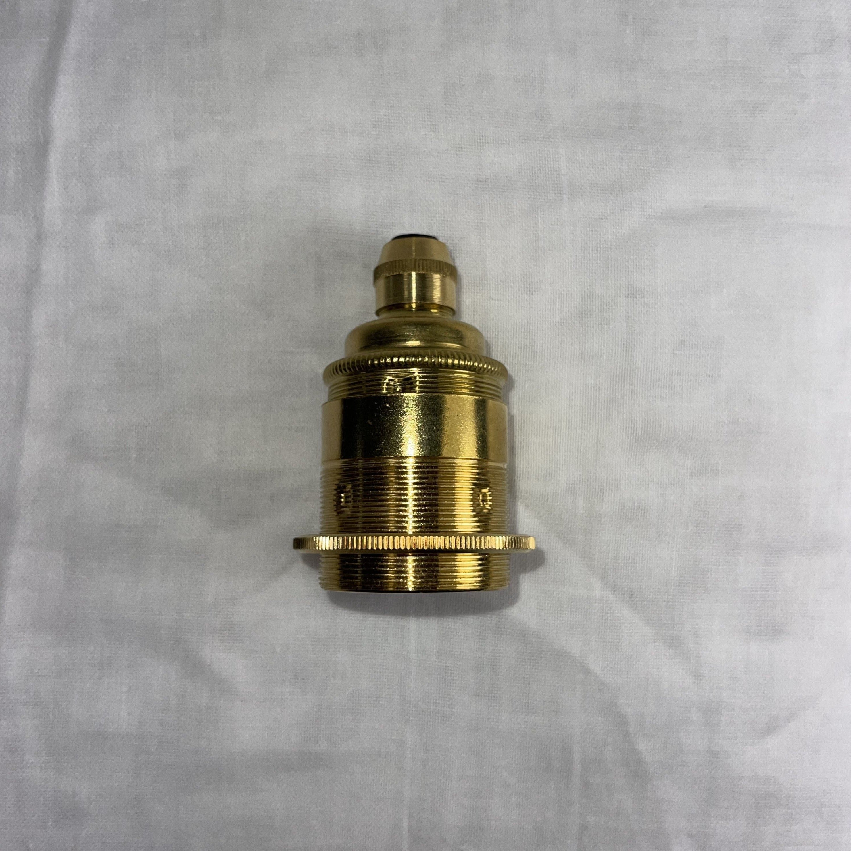 E27 Lamp Holder With Shade Ring - 7600ET - Uneeka