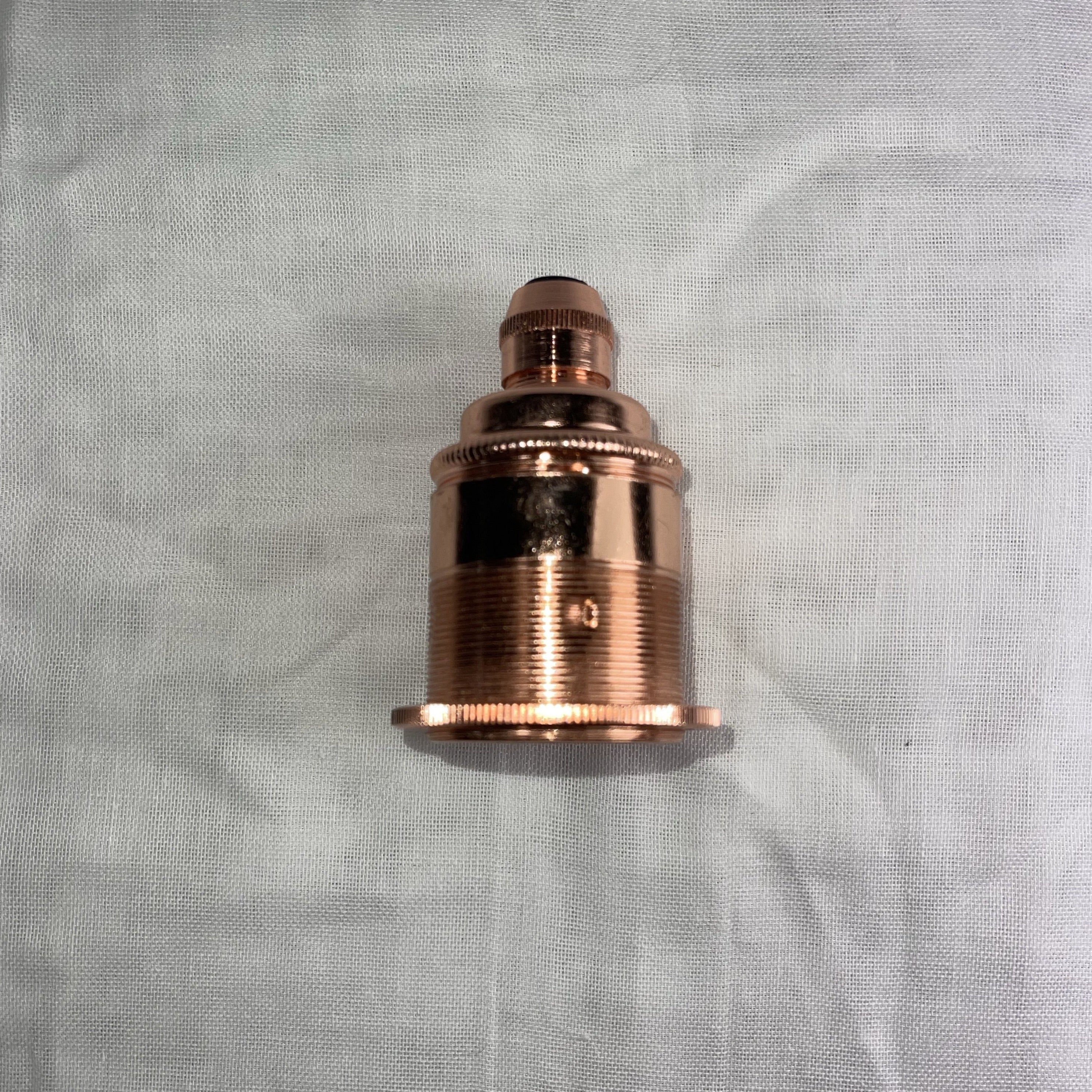 E27 Lamp Holder With Shade Ring - 7600ETJ - Uneeka