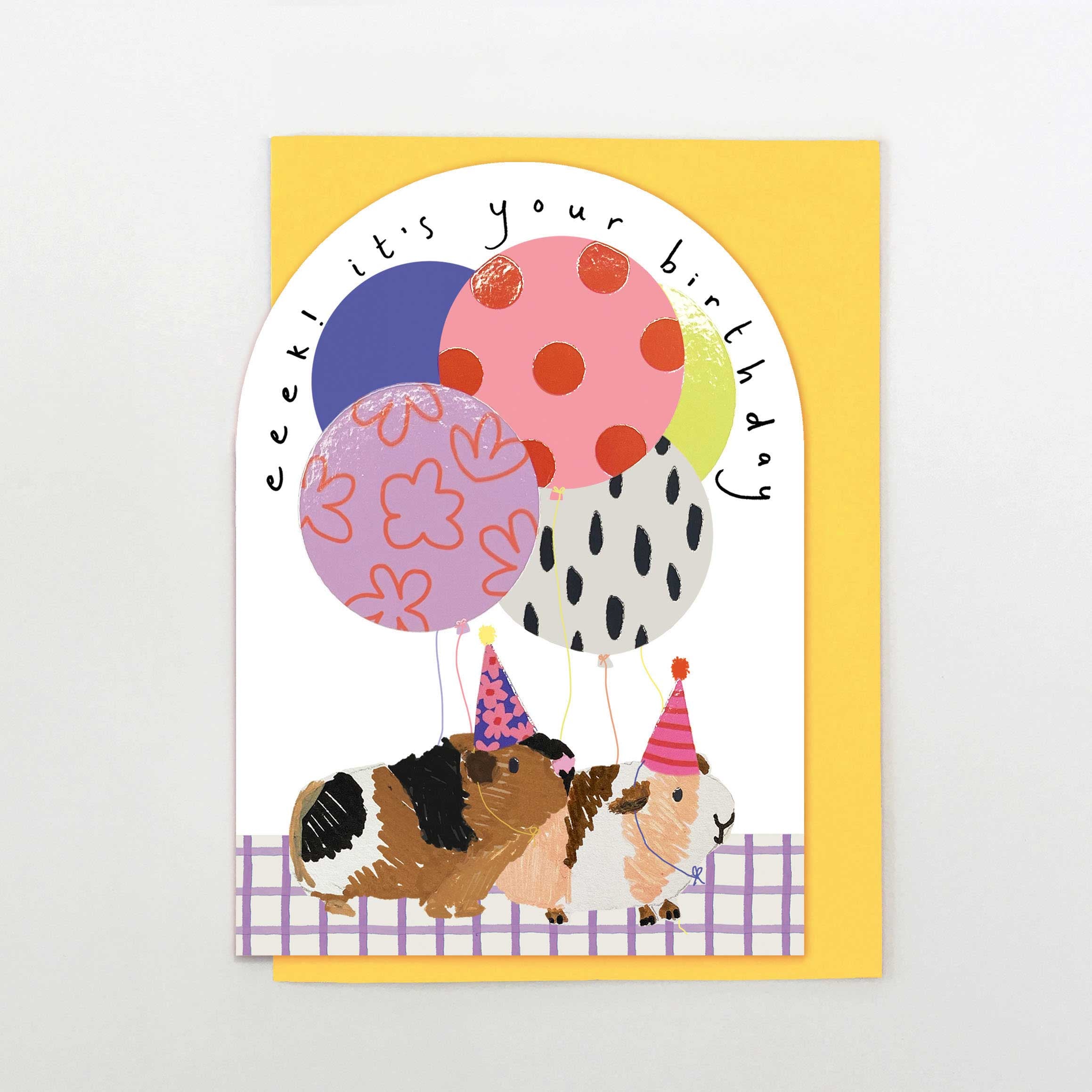 Eeek! It's Your Birthday Guinea Pig Card - RI07 - Uneeka