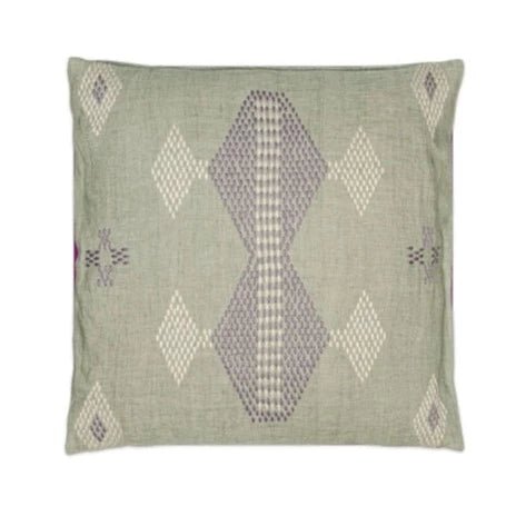 Ekta Embroidered Sage Green Linen Cushion* - EC1901 - Uneeka