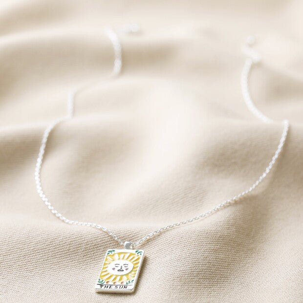 Enamel 'Sun' Tarot Necklace - 60166 - Uneeka