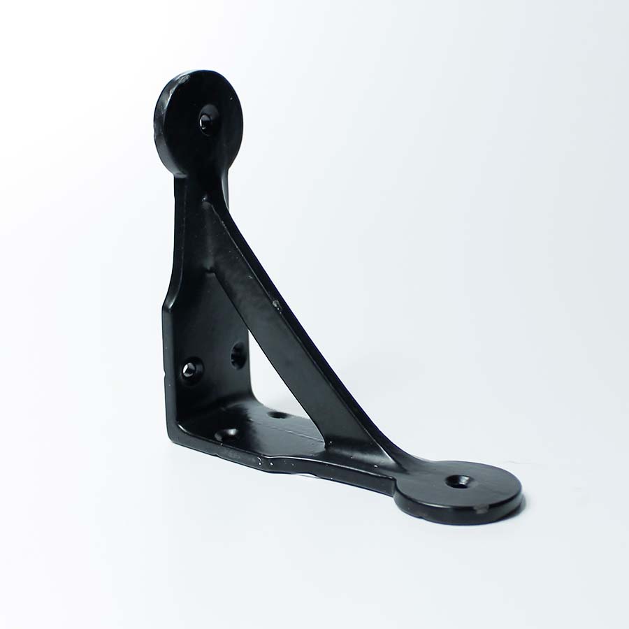 Epoxy Black Penny End Shelf Bracket - 70.072.SEB.250 - Uneeka