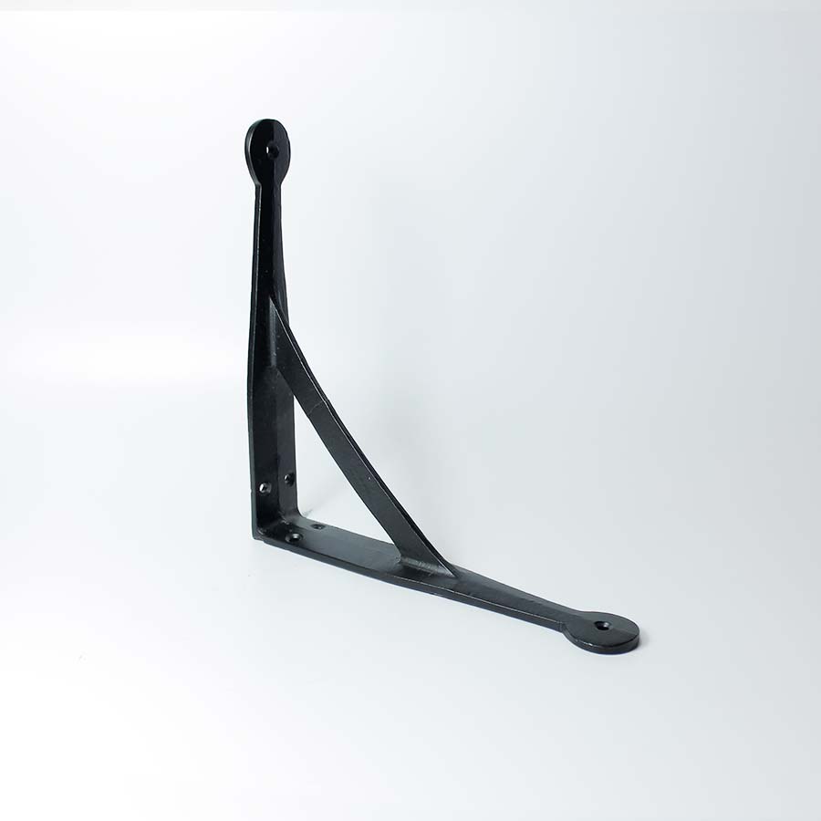 Epoxy Black Penny End Shelf Bracket - 70.072.SEB.250 - Uneeka
