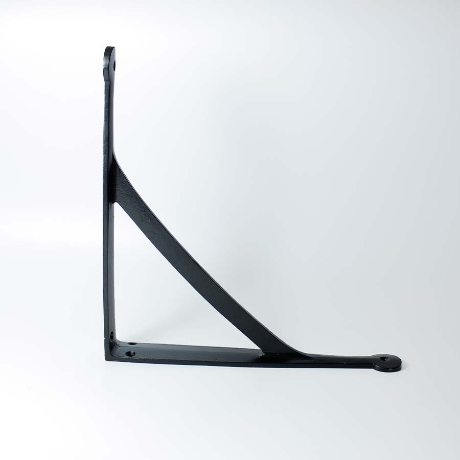 Epoxy Black Penny End Shelf Bracket - 70.072.SEB.250 - Uneeka