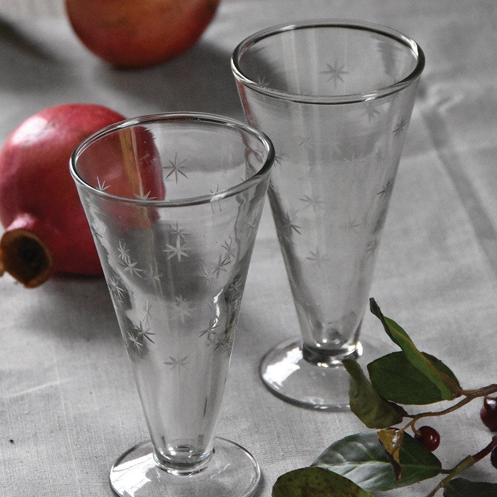 Etched Stars Prosecco Glass - MK8217 - Uneeka