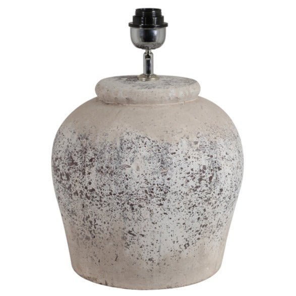 Etna Antique Grey Ceramic Lamp Base - 7502474 - Uneeka