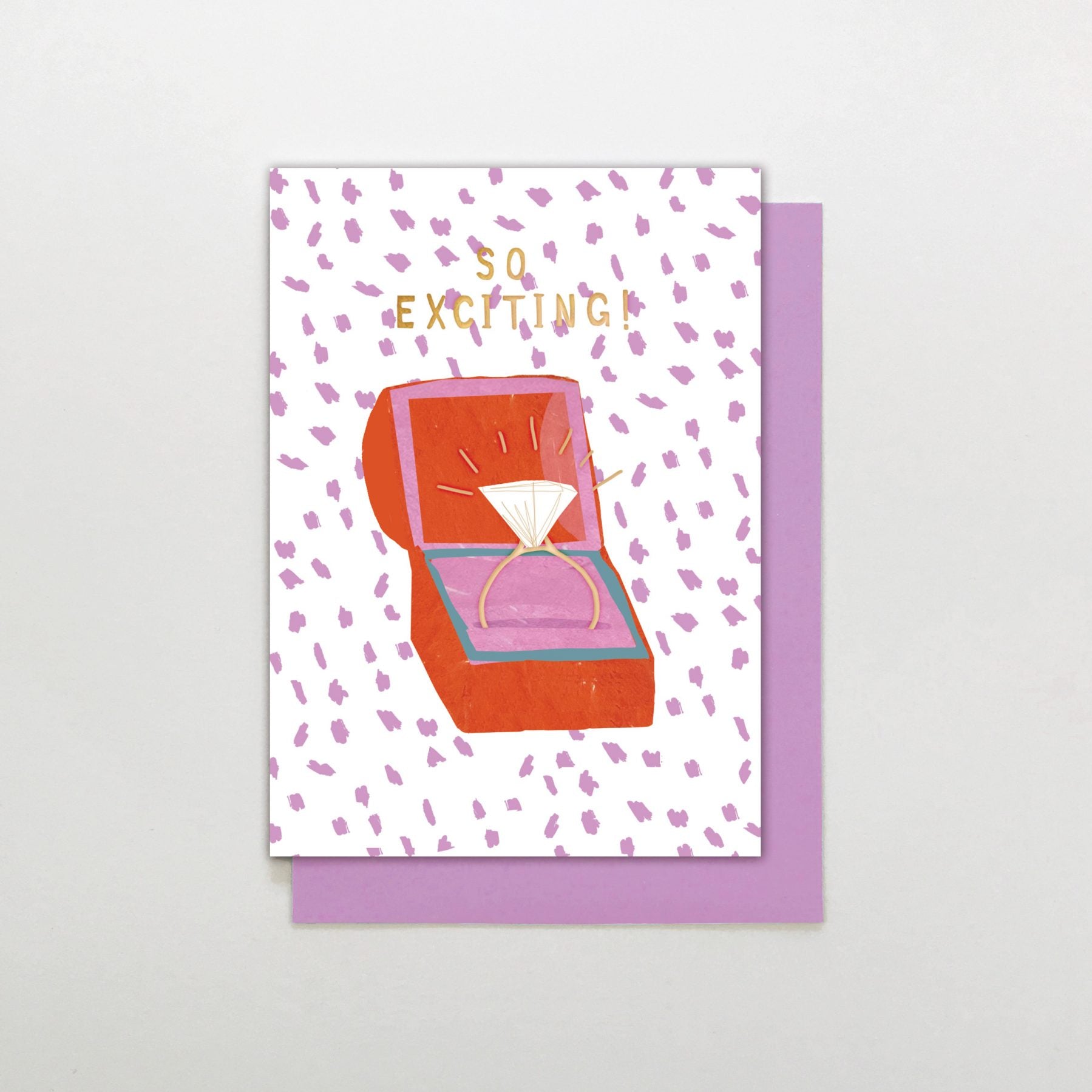 Exciting Engagement Ring Greetings Card - RB26 - Uneeka