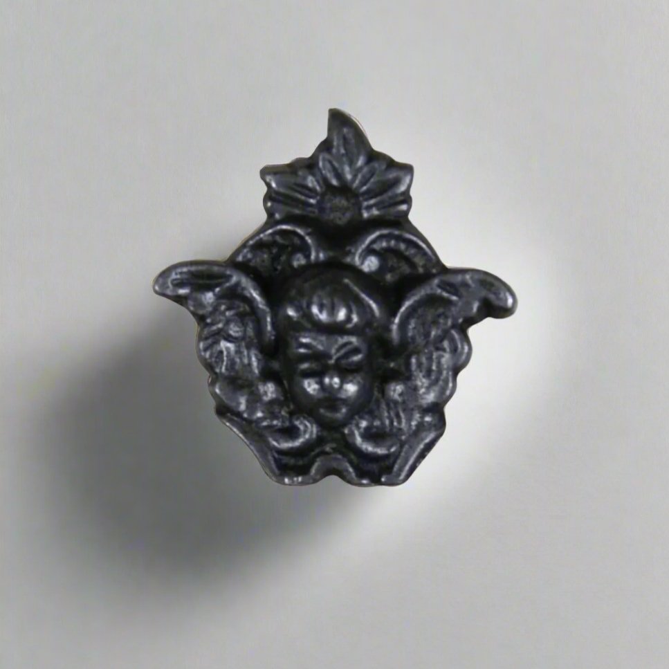 Fairy Design Cast Antique Iron Cupboard Knob - 49.086Q.AI.45 - Uneeka