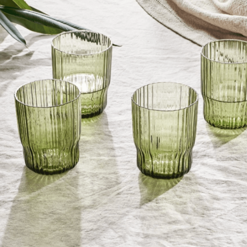 Fali Olive Tumbler Glass - FT1401 - Uneeka