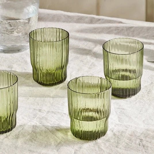 Fali Olive Tumbler Glass - FT1401 - Uneeka