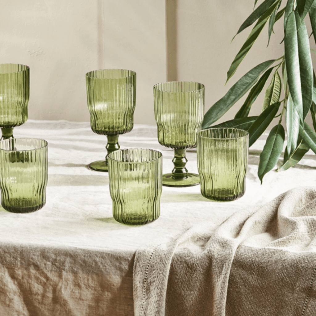 Fali Olive Tumbler Glass - FT1401 - Uneeka