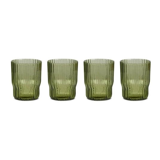 Fali Olive Tumbler Glass - FT1401 - Uneeka