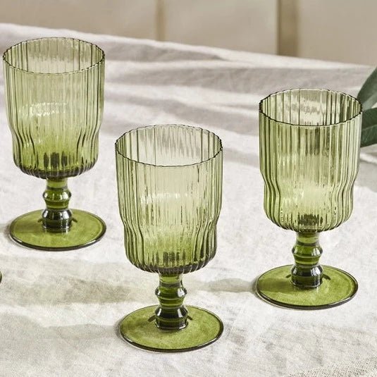 Fali Olive Wine Glass - FW0701 - Uneeka