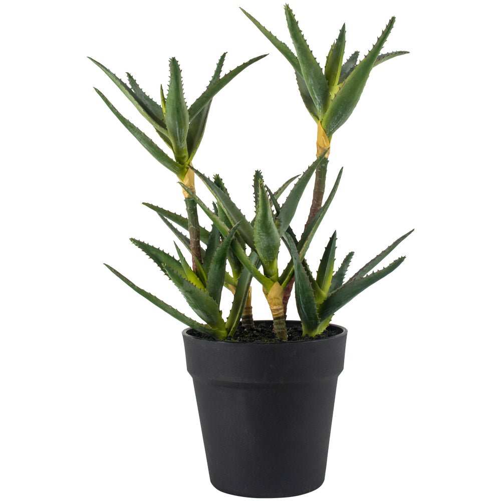 Faux Aloe in Black Pot - YF20544 - Uneeka