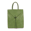 Faux Leather Backpack with Carry Handle - 12202 - GREEN - Uneeka