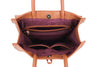 Faux Leather Backpack with Carry Handle - 12202 - RED - Uneeka
