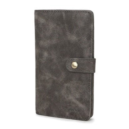 Faux Leather Clutch Bag/Purse - S805 - DGREY - Uneeka