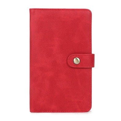 Faux Leather Clutch Bag/Purse - S805 - RED - Uneeka