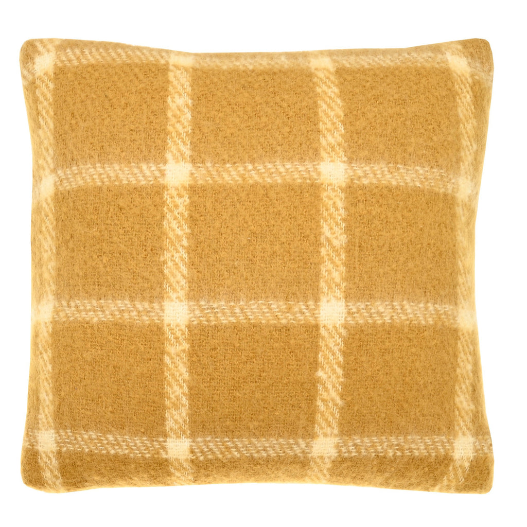 Faux Mohair Chequered Cushion - MCCOC - P - Uneeka