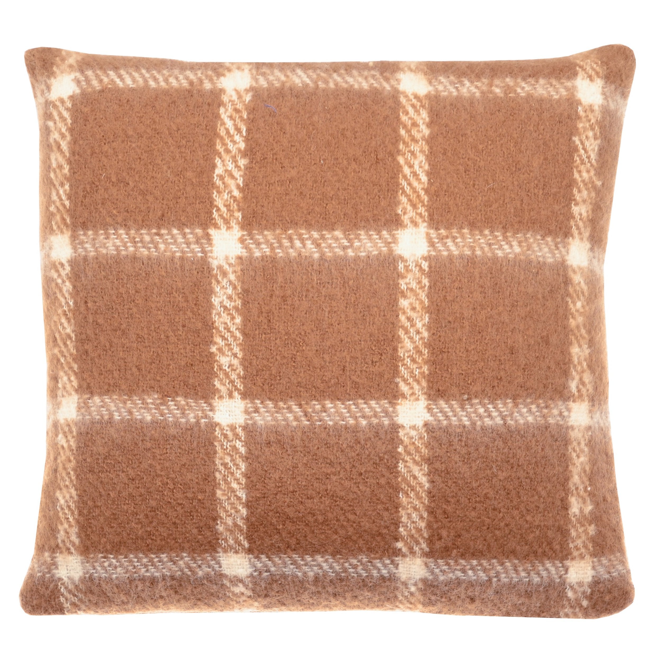 Faux Mohair Chequered Cushion - MCCSP - P - Uneeka