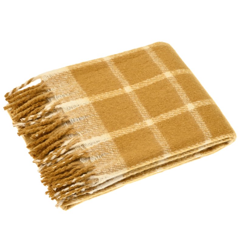 Faux Mohair Chequered Throw - MCTOC - Uneeka